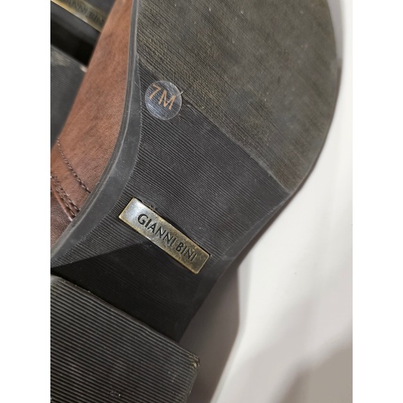 Gianni Bini Brown Ankle Boots Booties Women's Size 7M - Picture 11 of 13